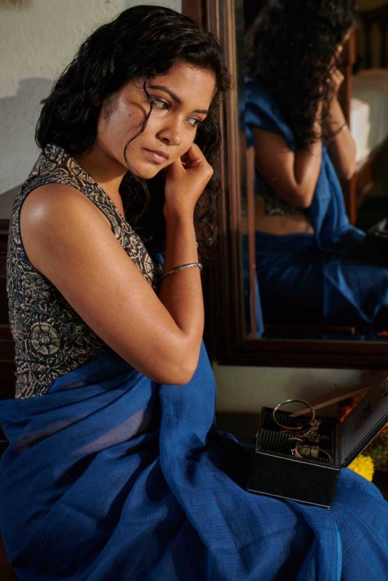 Neelamashi Kota Saree von TheKaithariProject