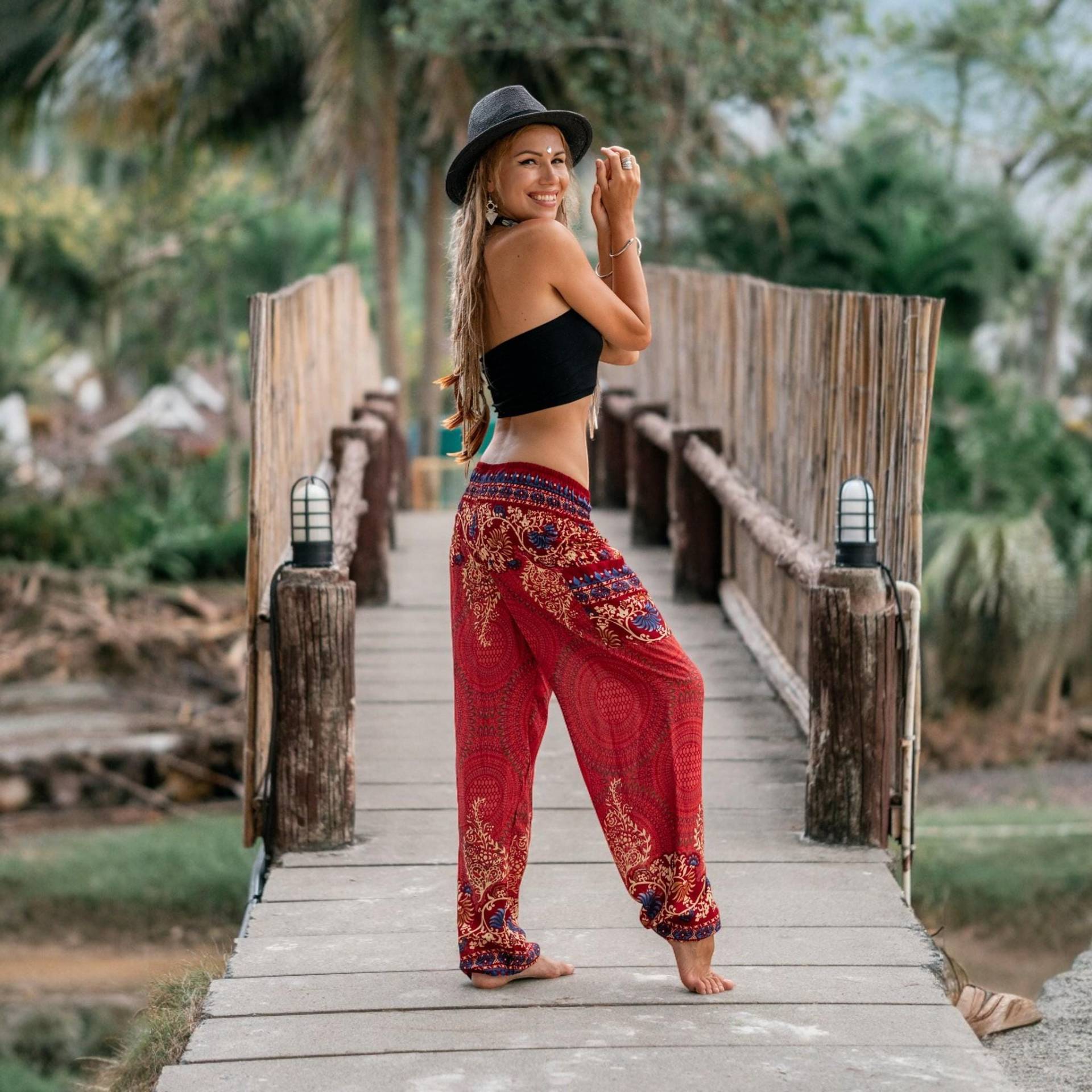 Pfirsich Haremshose Boho Hose - Gesmokt Taille Mandala Print | Leichte Festival Kleidung Hippie Yoga Damen Pfirsich Haremshose Boho Hose - Gesmokt Taille Mandala Print | Leichte Festival Kleidung Hippie Yoga Damen von TheKarmicChameleon