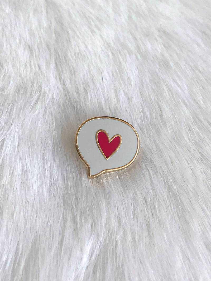 Herz Sprechblase Pin Herz Sprechblase Pin von TheKeyOfCute