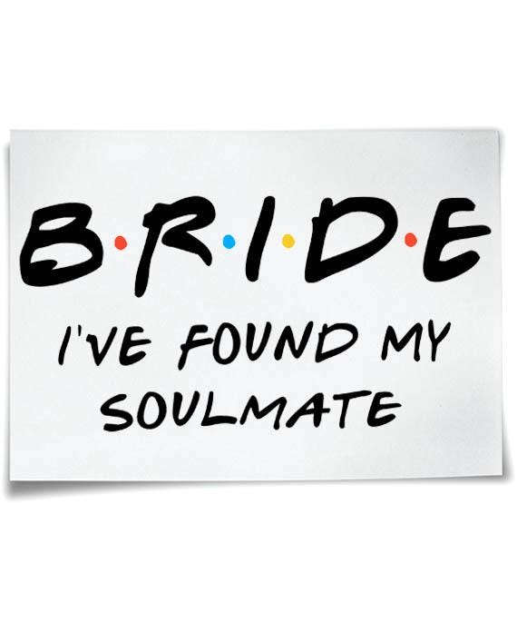 Freunde Themed Eisen Auf T-Shirt Transfers Hen Night I Do Crew Bride To Be Ich Habe Meine Seelenverwandte Bachelorette Gefunden von TheKingConcept