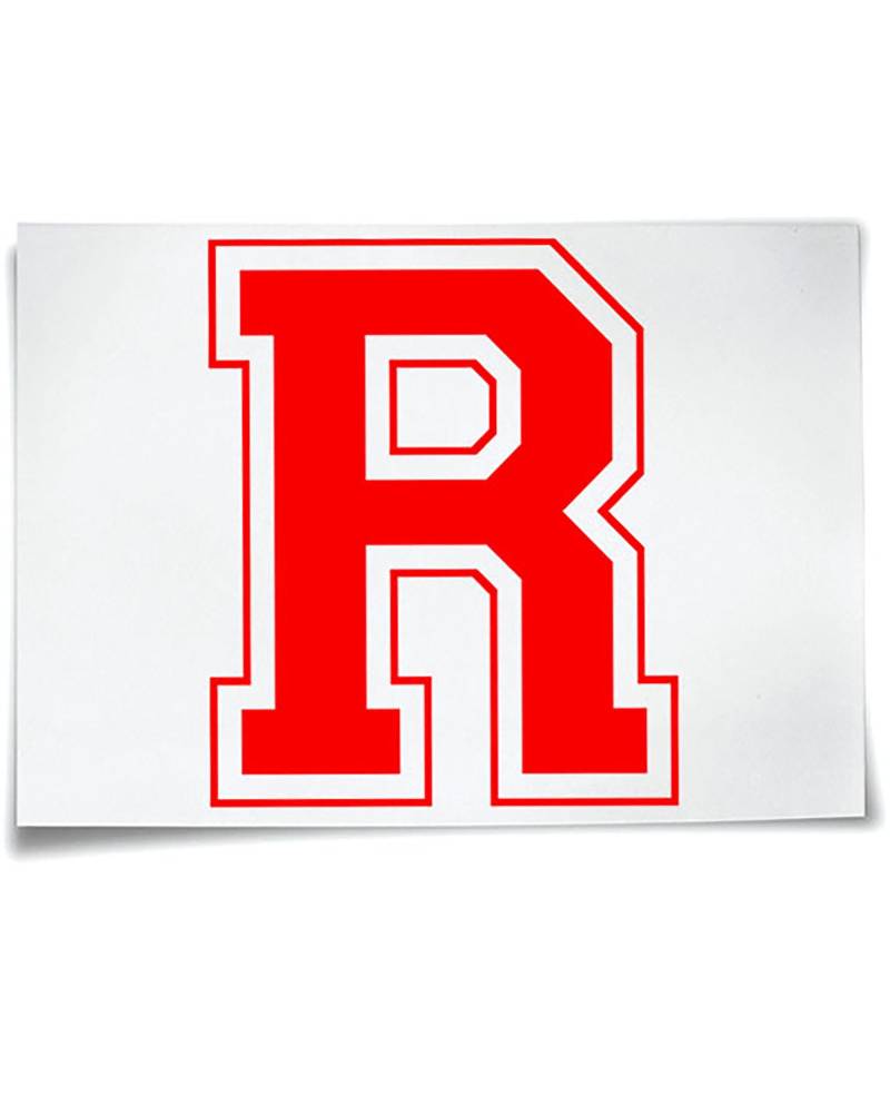 Rydell High School Eisen Auf T-Shirt Transfer Buchstabe R Fett Sandy Hen Hirsch Nächte Kostüm von TheKingConcept