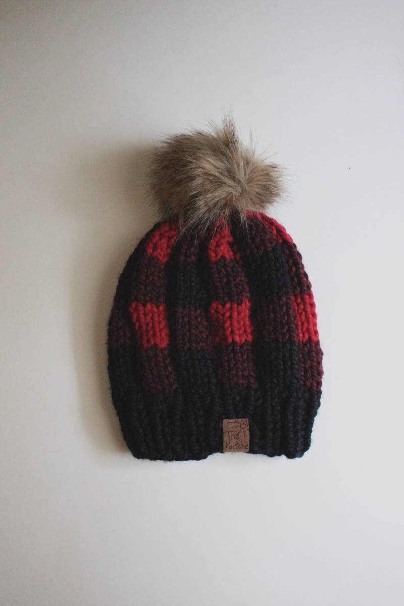 Büffel Karierte Mütze von TheKnitterKnitche