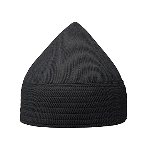 TheKufi Herren Strickmütze schwarz schwarz Gr. Large, schwarz von TheKufi