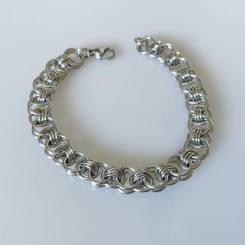 Helm Weave | Parallel Armband - Edelstahl Groß von TheLaceyCollection