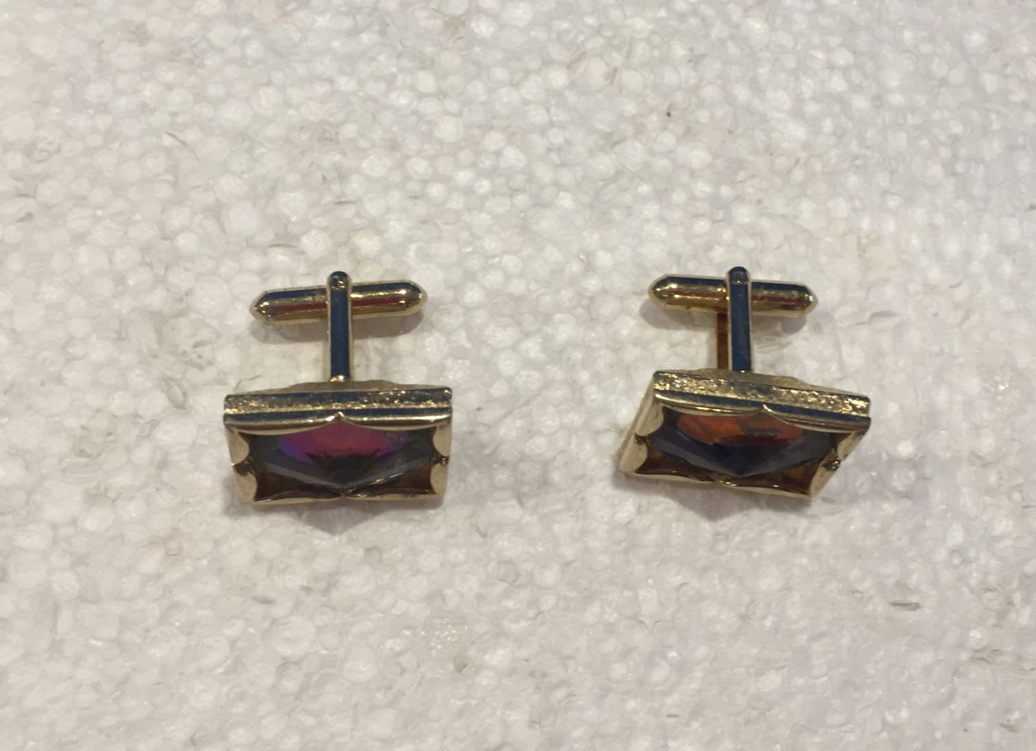 Onyx Silvertone Manschettenknopf Und Krawattennadel Set - Ltd Durch Tradition von TheLadyCollects