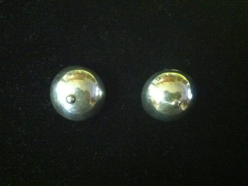 Vintage Knopf Ohrclips Sterling von TheLadyCollects