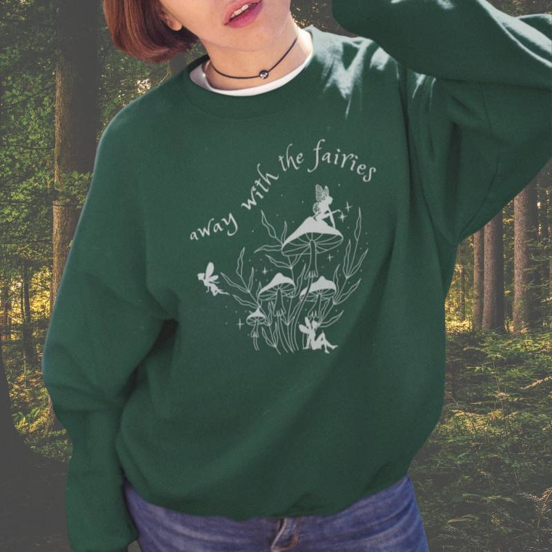 Fairyore Kleidung Pilzpullover Goblincore Pilzhemd Goblin Coretop Witchcore Crewneck Fairy Core Trendy von TheLastWordinfashion