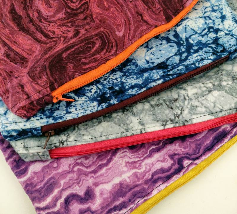 Reißverschlusstasche/Kosmetiktasche Stationäre Tasche Beutel Freundgeschenk Marmoriert Juwel Geschenk von TheLazyDane