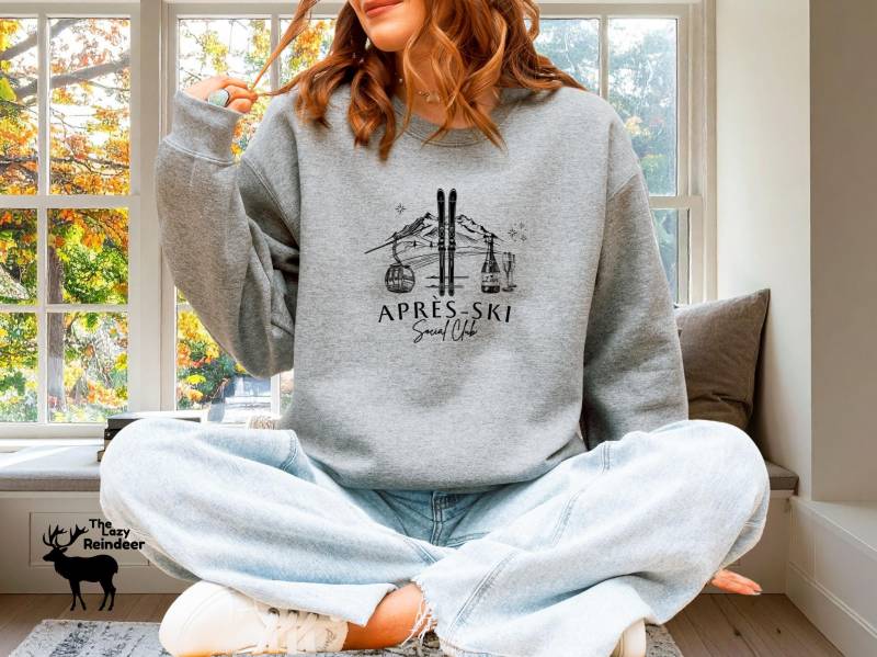 Apres Ski Sweatshirt, Après-Ski Social Club, Pullover, Sweatshirt Skipullover Apres Ski Sweatshirt, Après-Ski Social Club, Pullover, Sweatshirt Skipullover von TheLazyReindeer