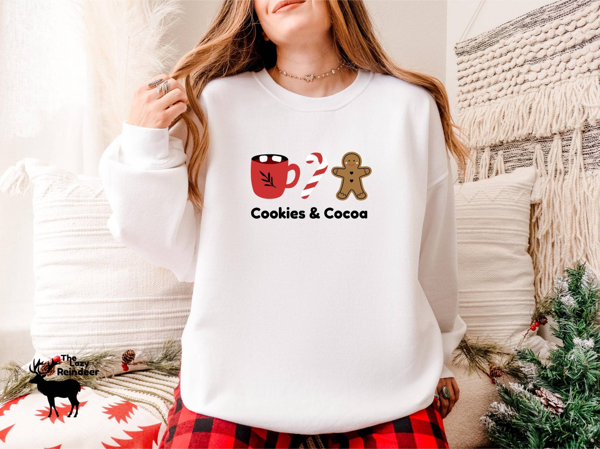 Kekse Sweatshirt Candy Cane, Lebkuchen Weihnachten Pullover Gemütlicher Feiertag Kekse Sweatshirt Candy Cane, Lebkuchen Weihnachten Pullover Gemütlicher Feiertag von TheLazyReindeer