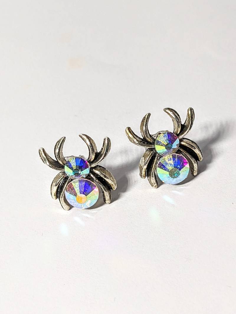 Spinne Ohrstecker, Spinnen Ohrringe, Kristall Unisex Schmuck Spinne Ohrstecker, Spinnen Ohrringe, Kristall Unisex Schmuck von TheLegacyArt