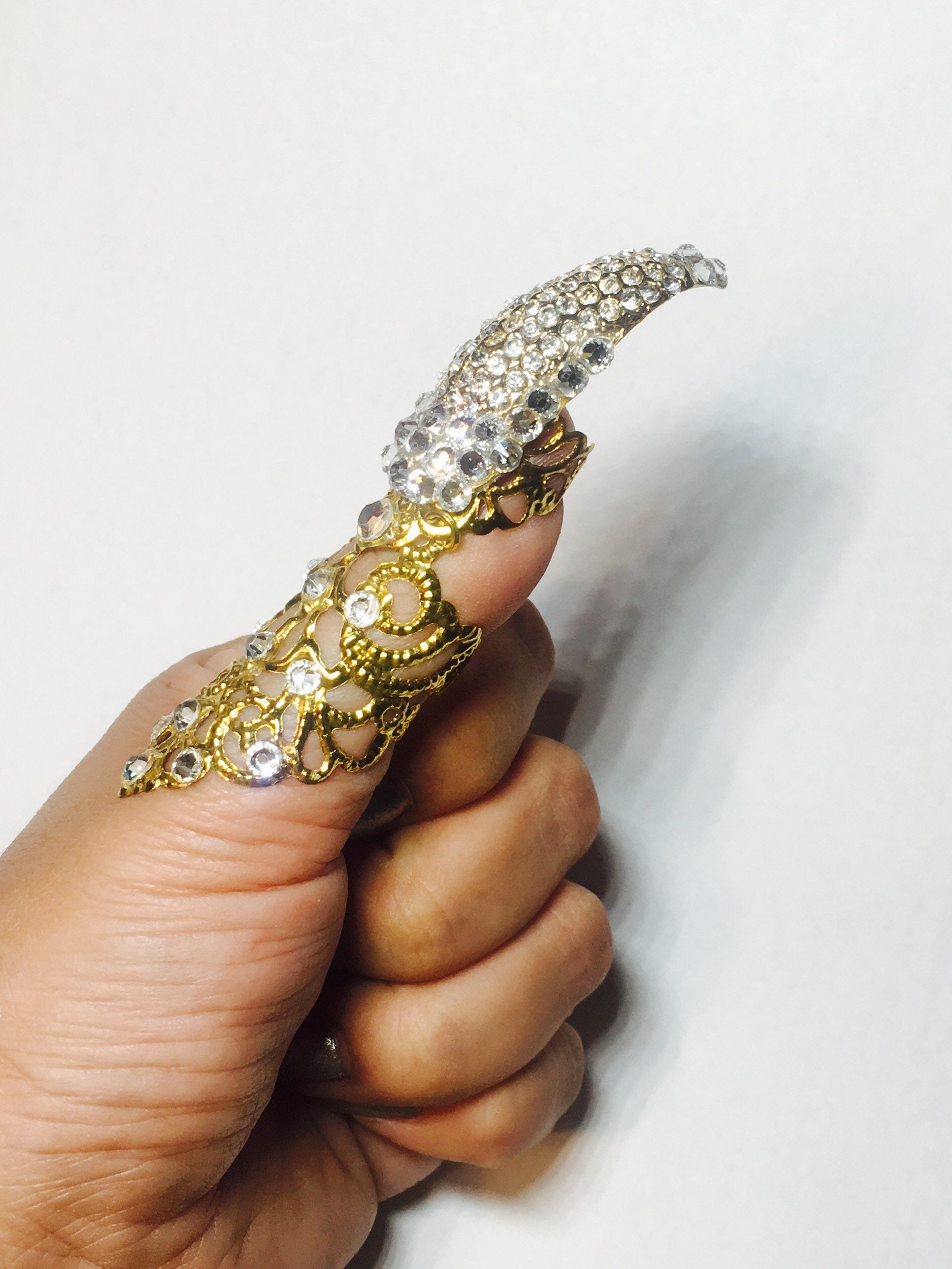 Vollfinger Kristallkralle, Daumen Kristall Krallen, Daumen Ring, Rüstung Ring, Daumenklaue, Daumen Nagelschutz, Fingerspitze, Metall Krallen Vollfinger Kristallkralle, Daumen Kristall Krallen, Daumen Ring, Rüstung Ring, Daumenklaue, Daumen Nagelschutz, Fingerspitze, Metall Krallen von TheLegacyArt