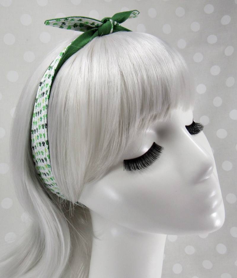 Splitter Glitter Kleine Kleeblatt Druck/Rutschfrei Stirnband Gut Für Feine Oder Dünne Haare Handgefertigt Splitter Glitter Kleine Kleeblatt Druck/Rutschfrei Stirnband Gut Für Feine Oder Dünne Haare Handgefertigt von TheLingeringMuse
