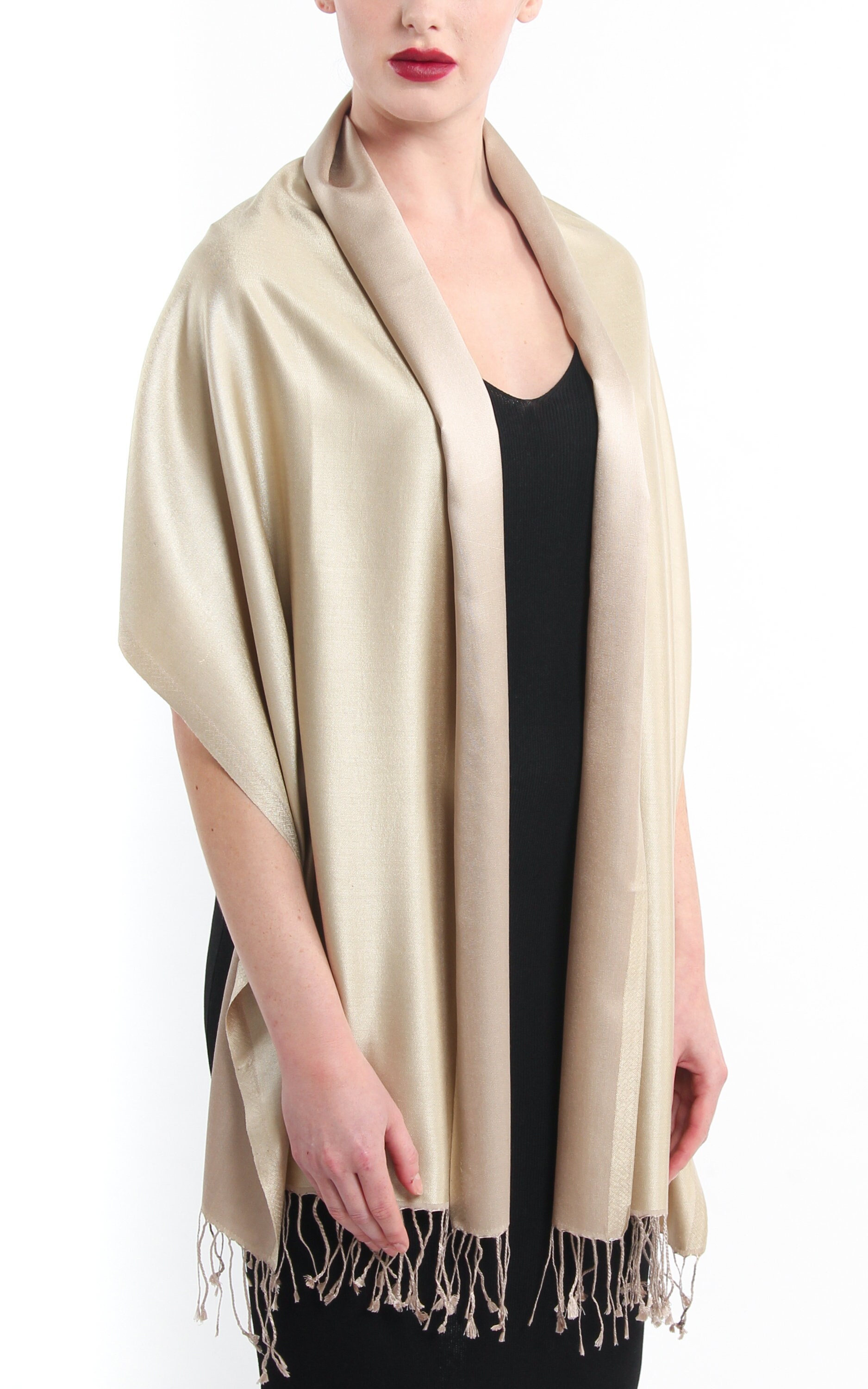 Beige Seidenschal Reise-Accessoires - Zweifarbiger 100% Reiner Geschenk Für Mama Reversibler Schlichter Eid Beige Seidenschal Reise-Accessoires - Zweifarbiger 100% Reiner Geschenk Für Mama Reversibler Schlichter Eid von TheLittleTibet