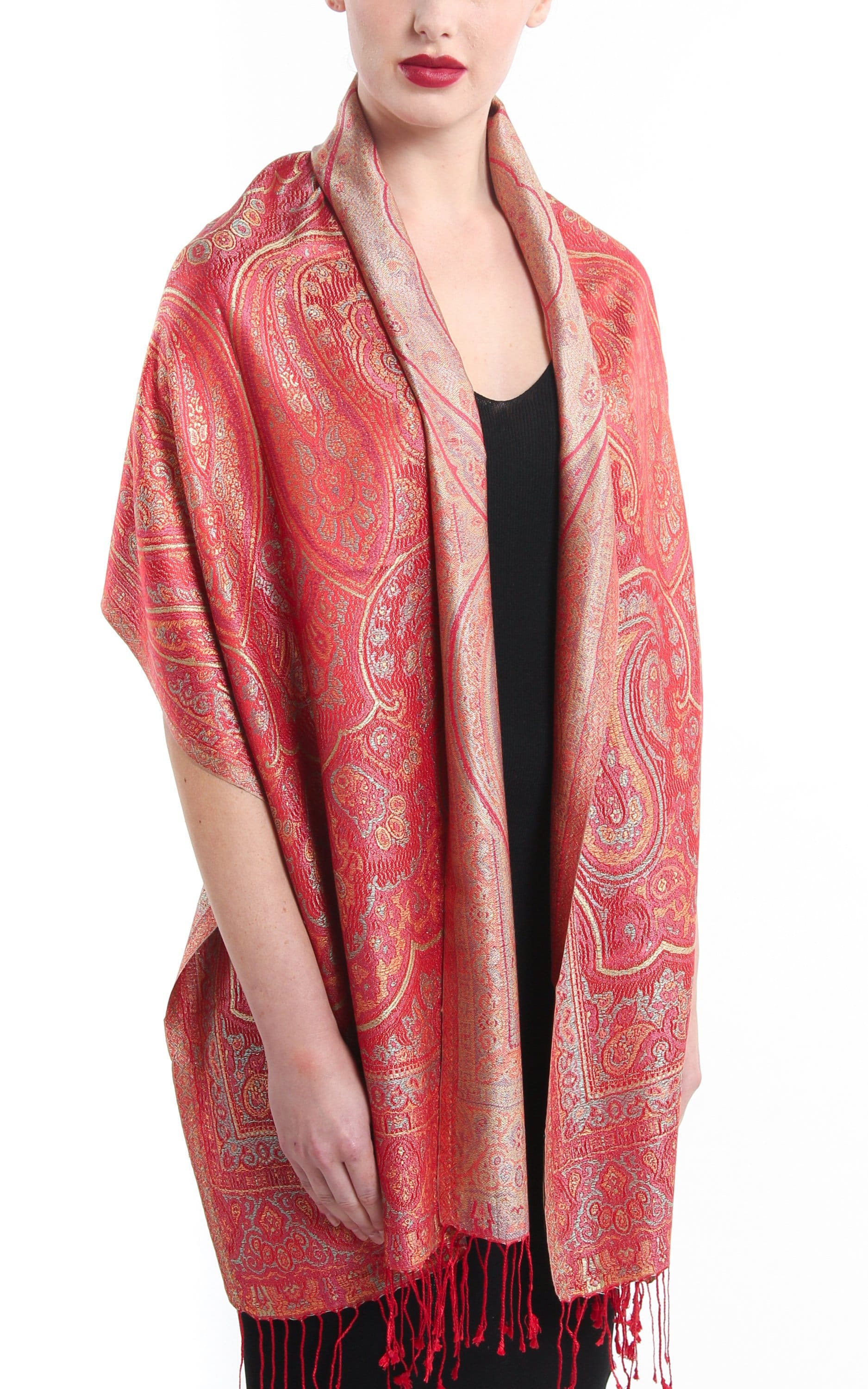Paisley Pink Seidenschal Reise-Accessoires - Reiner Eid Geschenk 100% Pashmina Schal Für Mama Paisley Pink Seidenschal Reise-Accessoires - Reiner Eid Geschenk 100% Pashmina Schal Für Mama von TheLittleTibet
