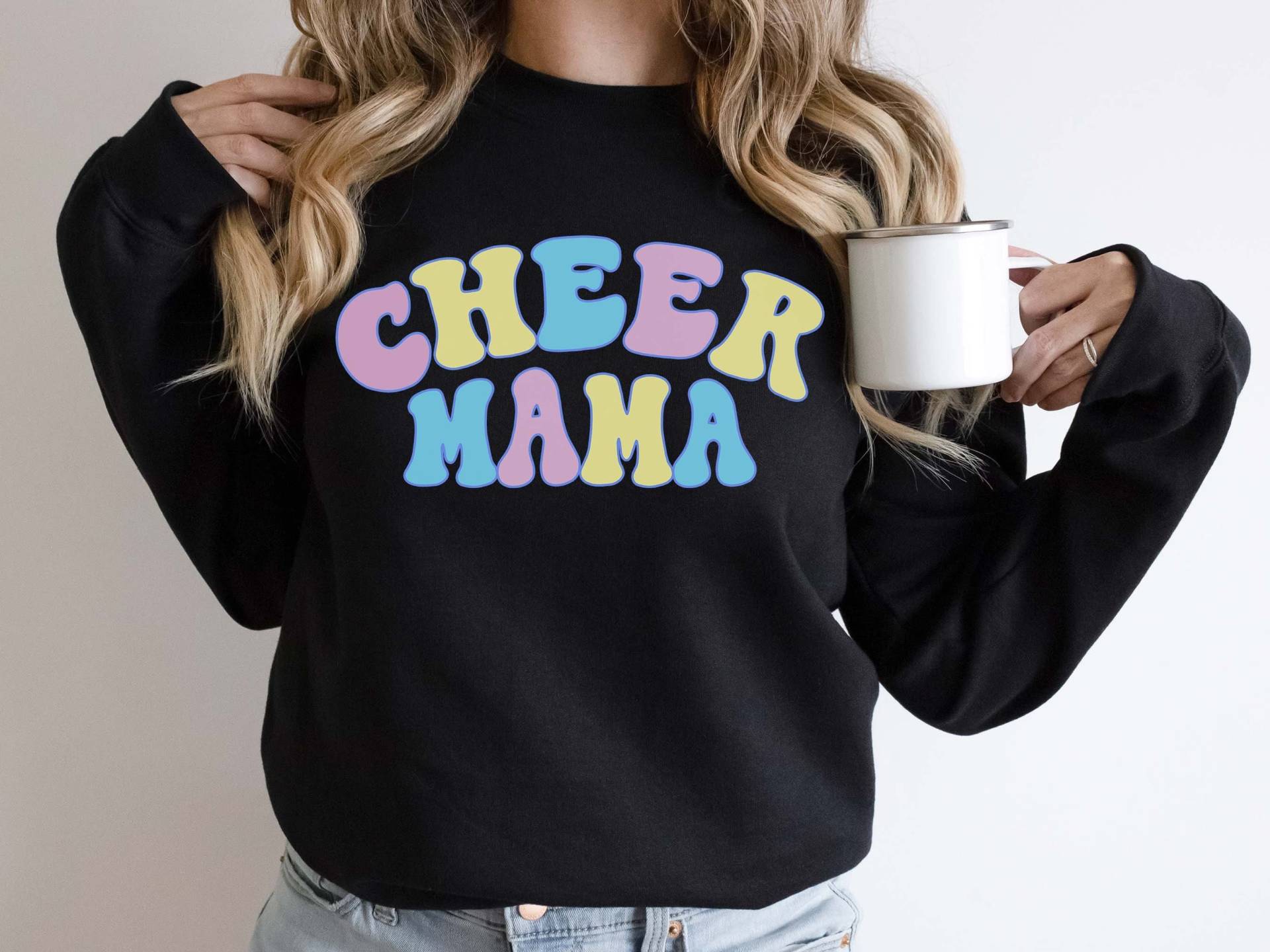 Cheer Mama Sweatshirt Unisex Fit Retro Cheerleading Pullover Coach Geschenke Mom von TheLocalShop1