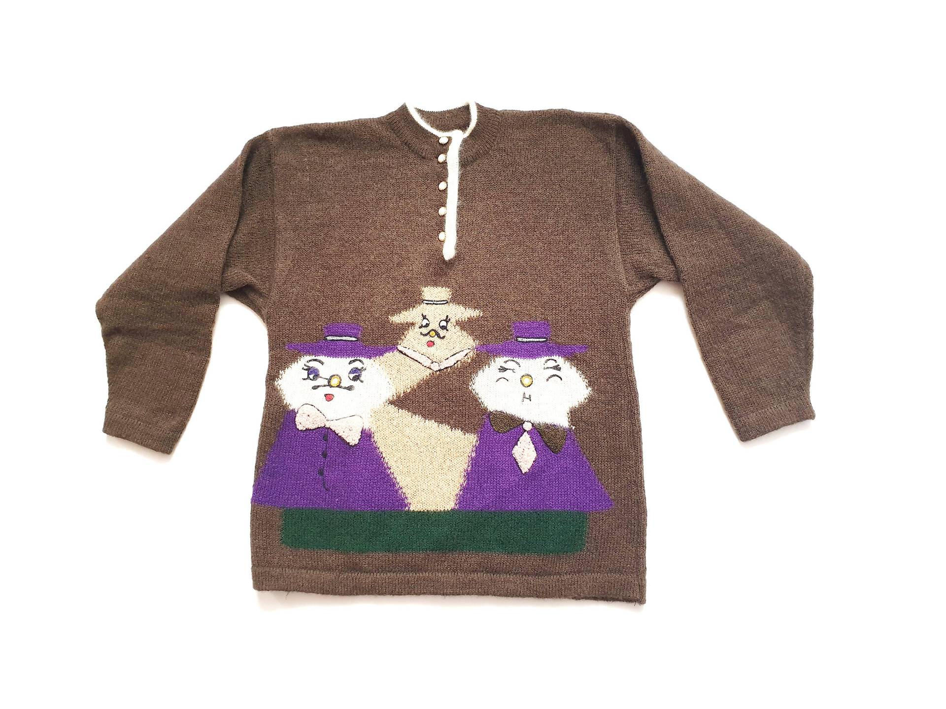 Made in Italy 1990Er Jahre Vintage Kinder Mohair Pullover, Kleidung von TheLordOfVintage