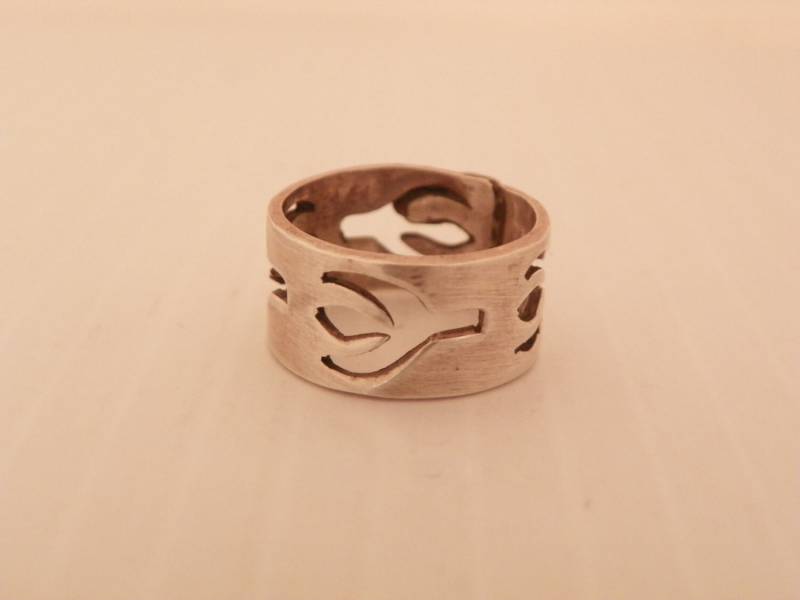 Taxco Sterling Geschnitzten Vogel Ring von TheLostAmerican