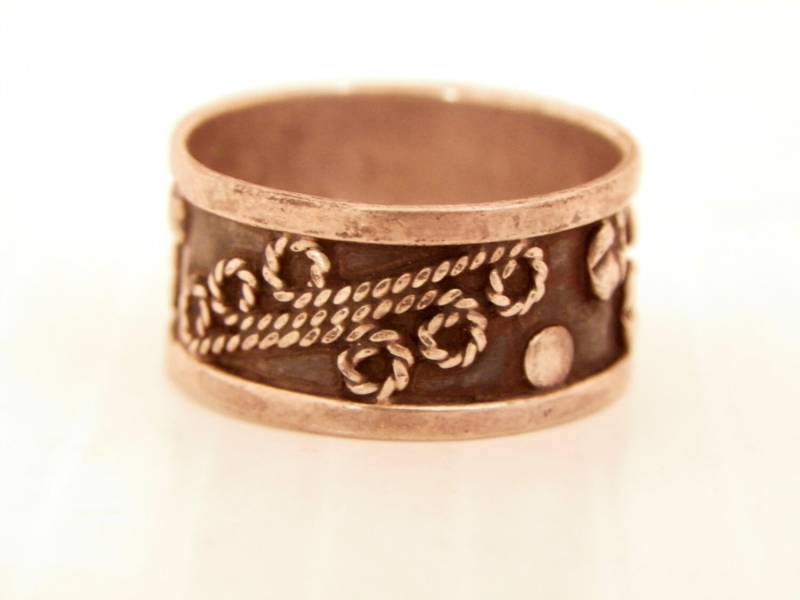 Taxco Sterling Silber Verzierten Ring von TheLostAmerican