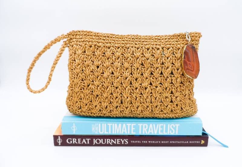 Natürliche Braune Kupplungstasche von TheLoveDesignShop