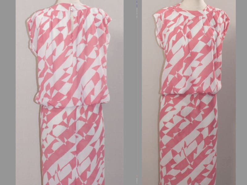 Alicia Pink & Weiß Kleid von TheLoveFashion