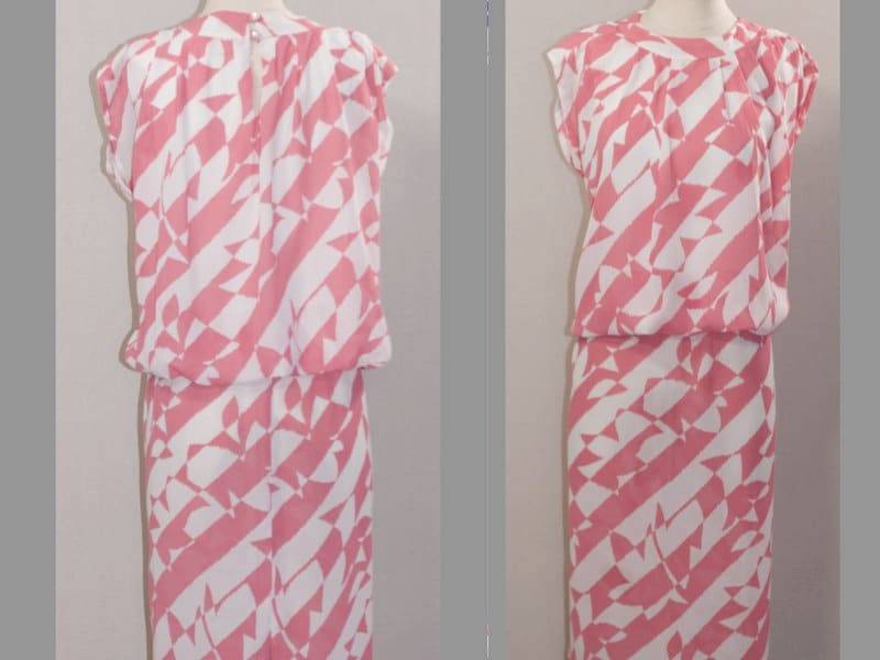 Alicia Pink & Weiß Kleid von TheLoveFashion