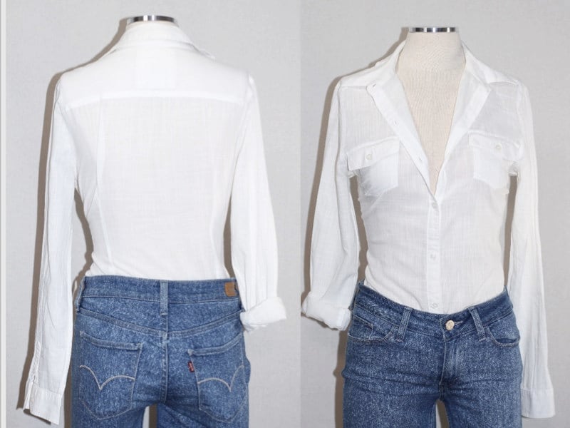 American Erben Weiße Baumwollbluse von TheLoveFashion