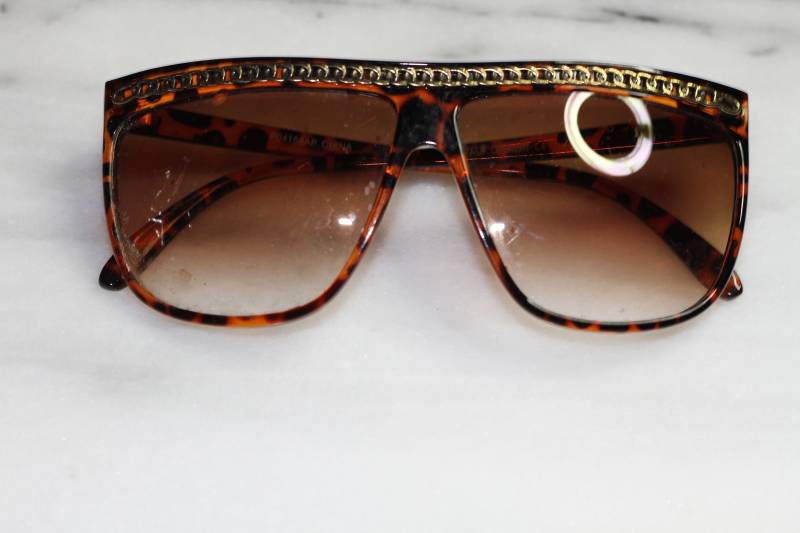 Braun Gold Kette Aviator Italien Sonnenbrillen von TheLoveFashion