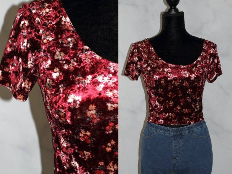 Florales Neckholder-Hemd | S von TheLoveFashion