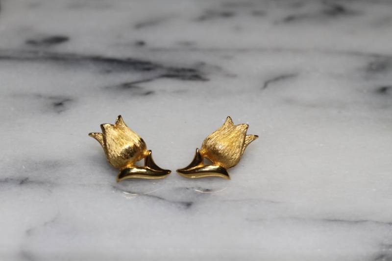 Gold Rose Ohrringe von TheLoveFashion