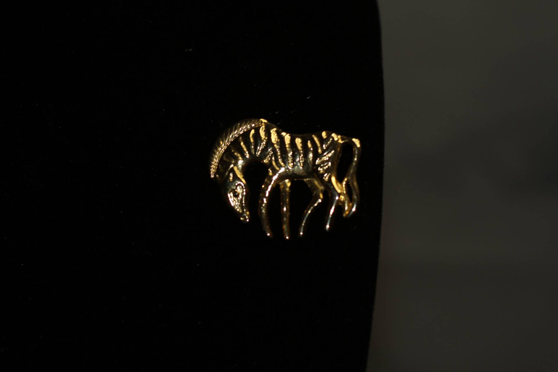 Goldfarbene Zebra-Brosche von TheLoveFashion