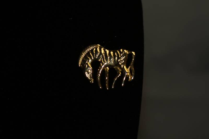 Goldfarbene Zebra-Brosche von TheLoveFashion