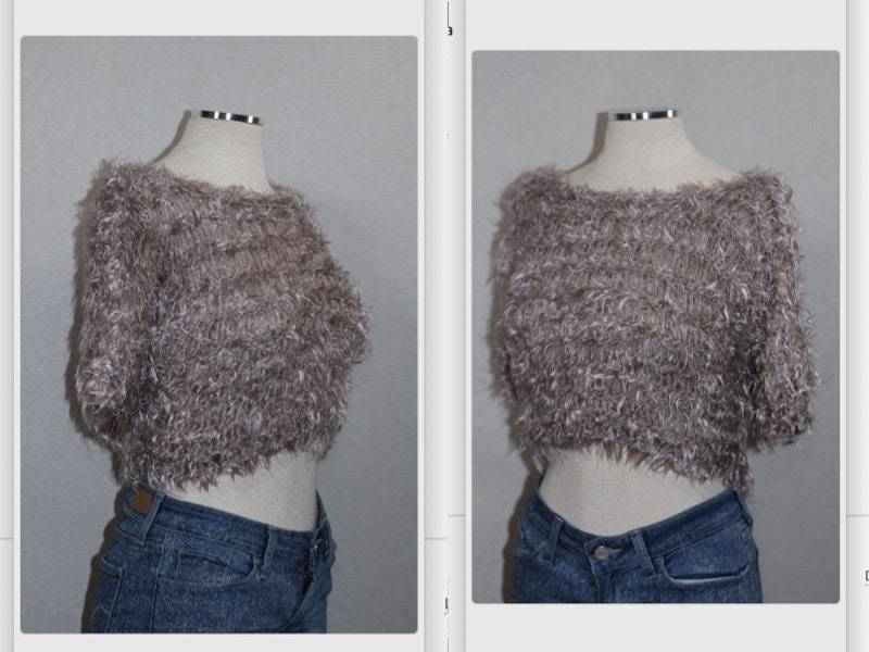 Grauer Fransenpullover von TheLoveFashion