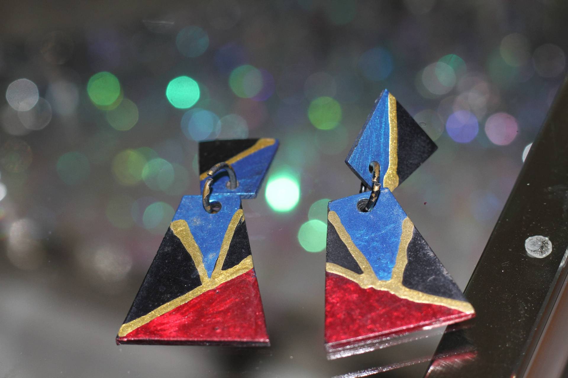 Multi Color Quadrat Ohrringe von TheLoveFashion