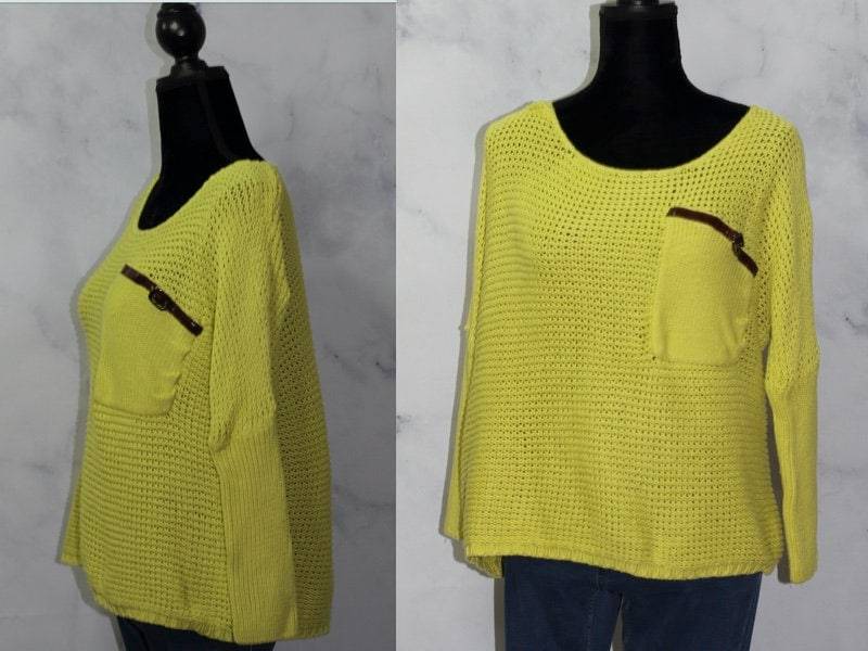 Schöner Mädchen Pullover Lime Grün | S-M von TheLoveFashion