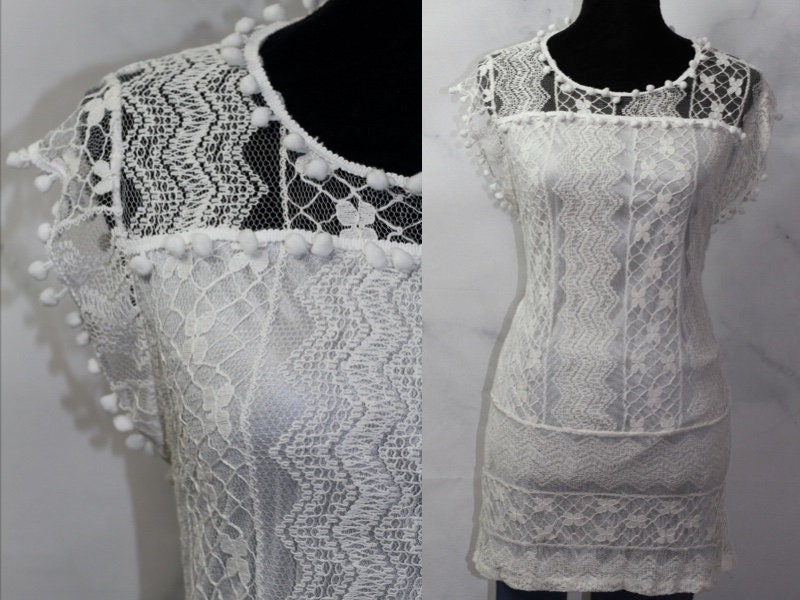 Spitzenoberteil Mit Fransenschultern | M von TheLoveFashion