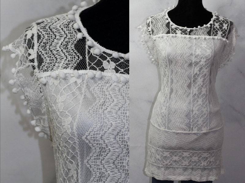 Spitzenoberteil Mit Fransenschultern | M von TheLoveFashion