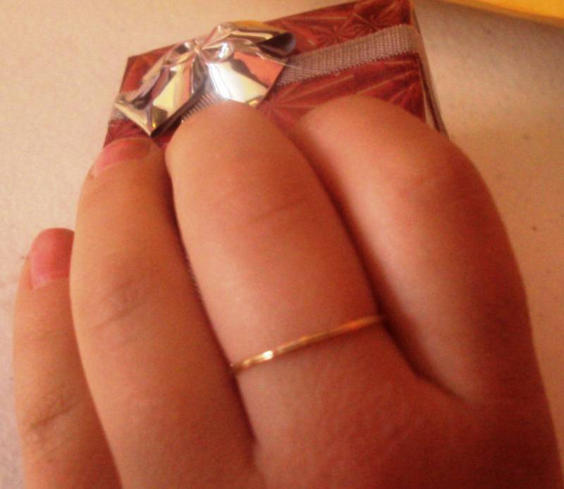 Set Aus 2 Ringen, 14Kt Solid Gold, Stapelring, Handgefertigt, Hochzeit, Verlobung, Muttergeschenk, Dünn Und Zierlich von TheLoveKnotShop