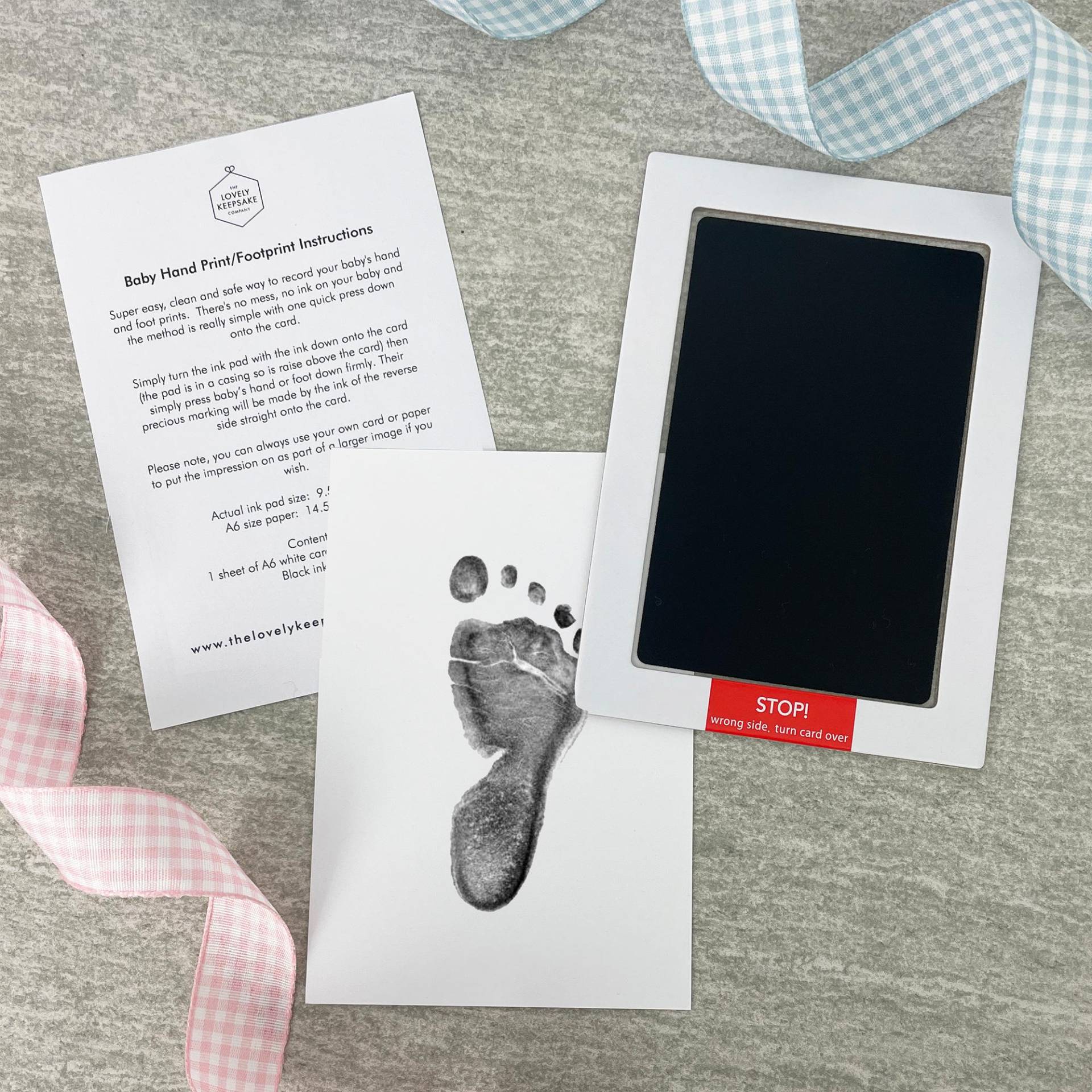 Baby Safe Ungiftig Handabdruck Oder Fußabdruck Stempelkissen von TheLovelyKeepsakeCo