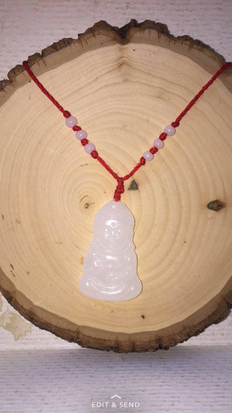 Bergkristall Buddha Glück Amulett Heilung Halskette Bergkristall Buddha Glück Amulett Heilung Halskette von TheLunarLeo7