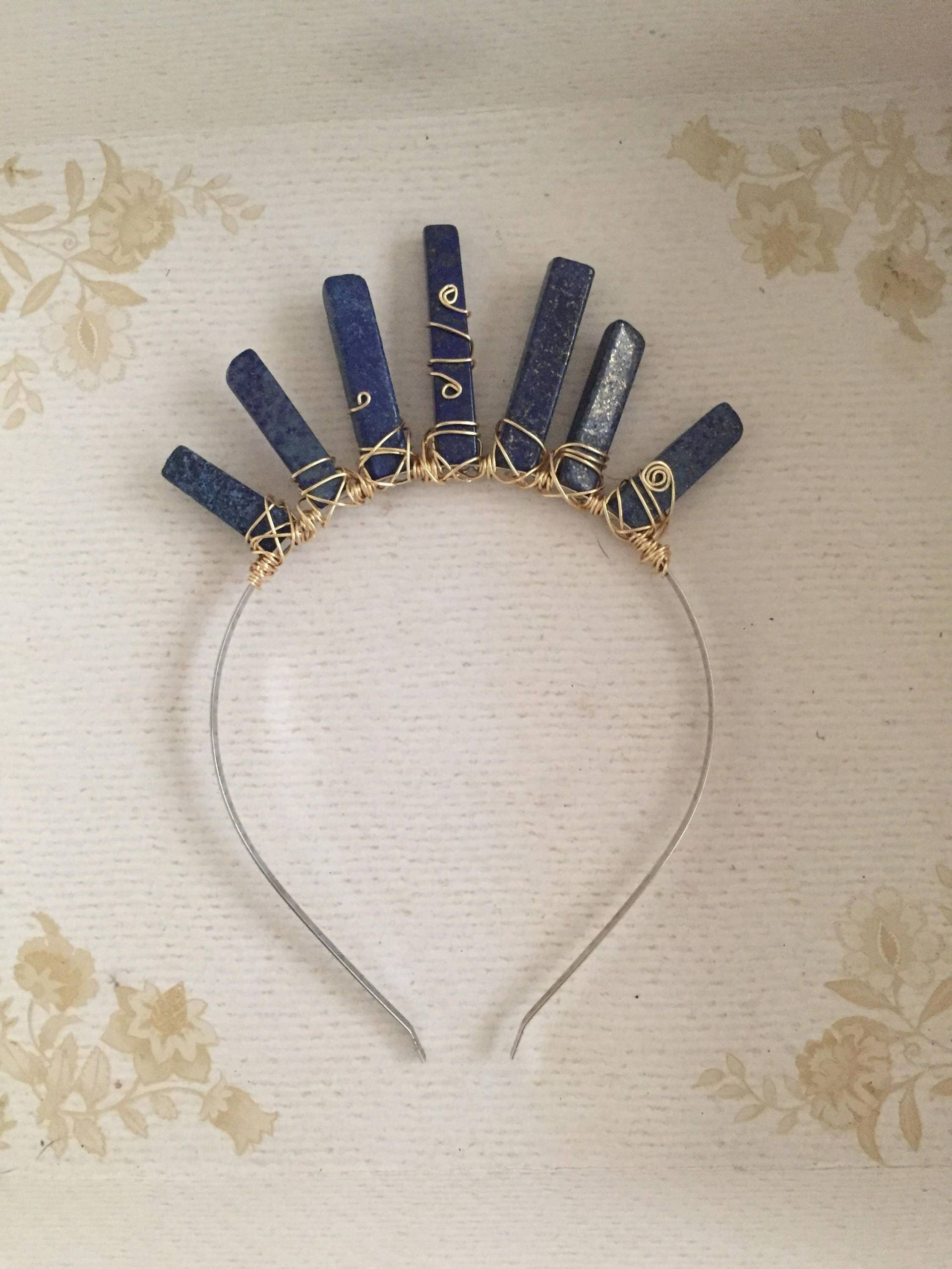 Lapis Lazuli Feen-Göttin Kristall Kronen-stirnband Lapis Lazuli Feen-Göttin Kristall Kronen-stirnband von TheLunarLeo7