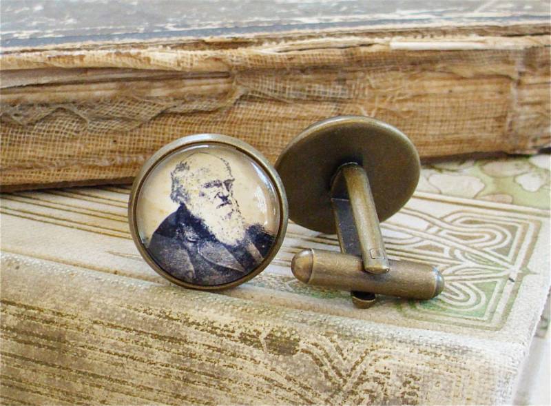 Charles Darwin Manschettenknöpfe - in Bronze von TheLysineContingency