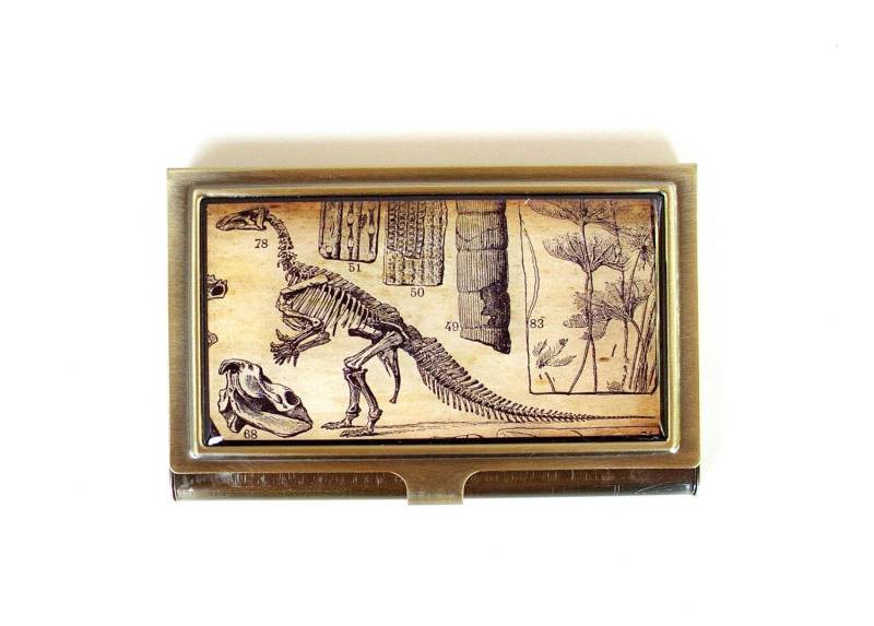 Dinosaurier Kartenetui - Id Case Portemonnaie Hadrosaurus Und Fossilien von TheLysineContingency