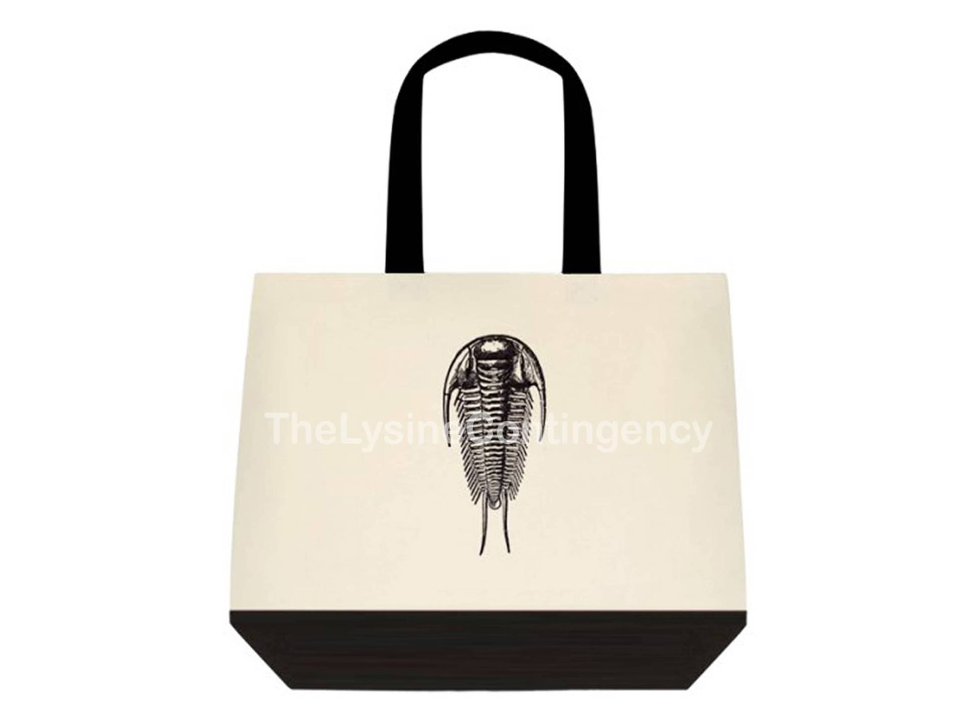 Trilobit Tote - Canvas Tasche Mit Fossil Dinosaurier von TheLysineContingency
