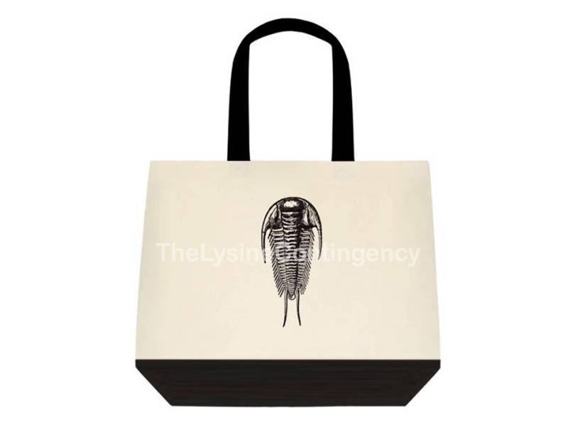Trilobit Tote - Canvas Tasche Mit Fossil Dinosaurier von TheLysineContingency