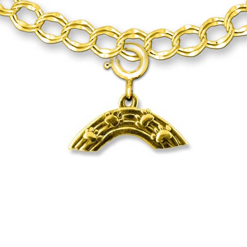 14K Solid Gold Regenbogen Brückenanhänger von TheMagicZoo