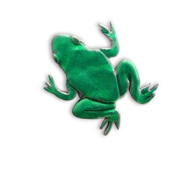 Emaille Frosch Pin in Grün Oder Rot Emaille Frosch Pin in Grün Oder Rot von TheMagicZoo