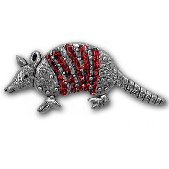 Emaille Gürteltier Brosche Zinn von TheMagicZoo