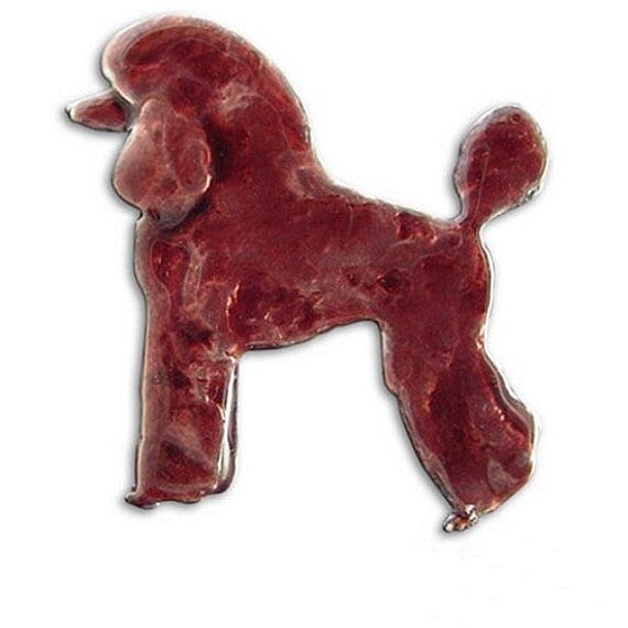 Emaille Schoko Pudel Pin von TheMagicZoo