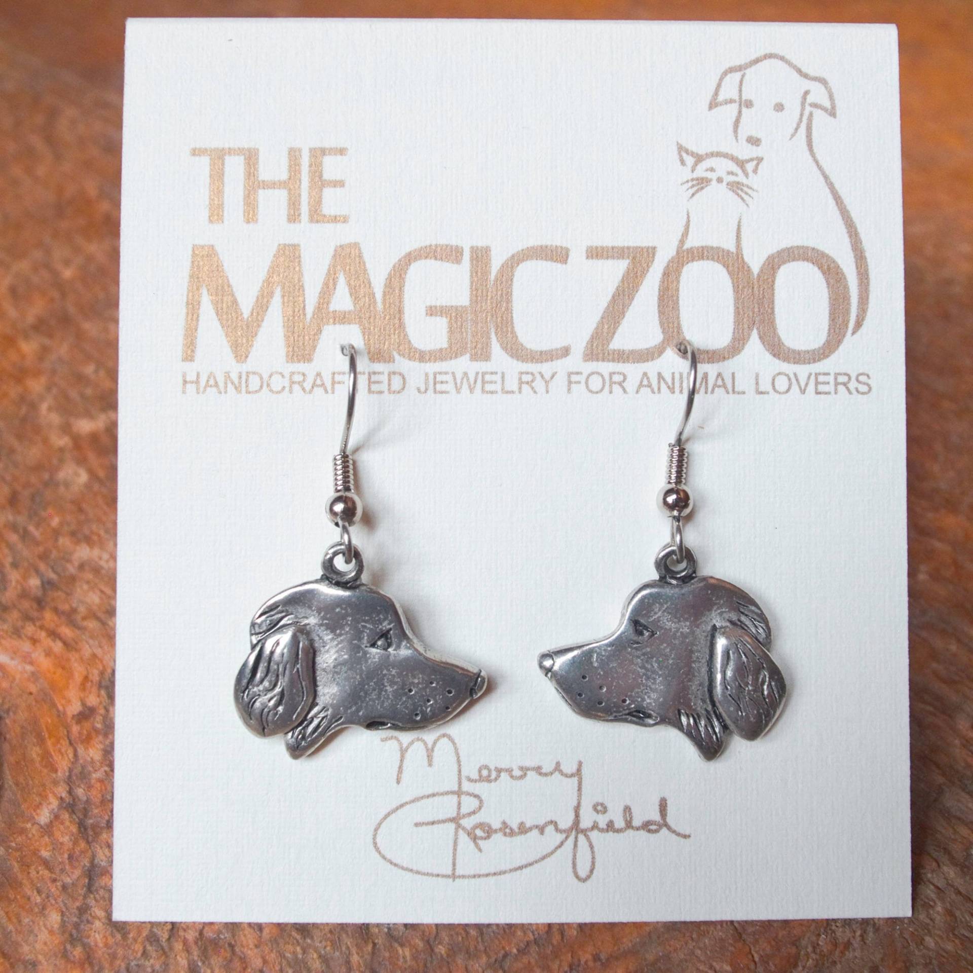 Golden Retriever Kunst Ohrringe Hunderasse Geschenke von TheMagicZoo